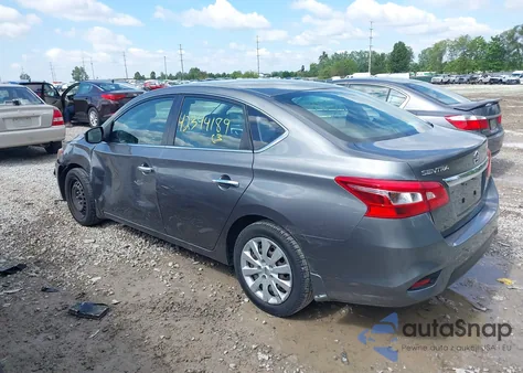 2019 Nissan Sentra S из США, поврежденный, VIN 3N1AB7AP1KY378228